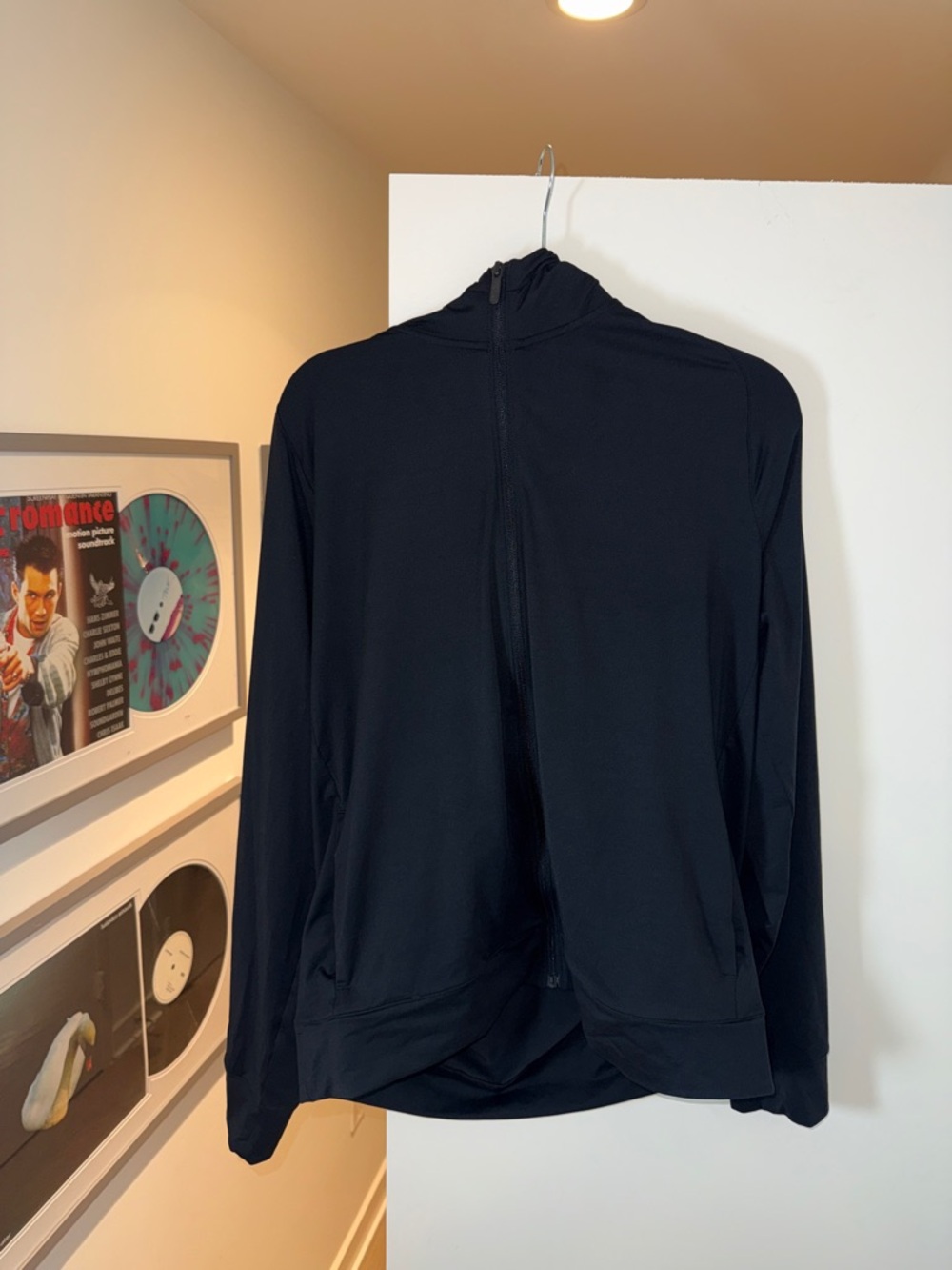 NWOT Zela Women’s Black Full-Zip Lightweight Sweater Jacket Size Large